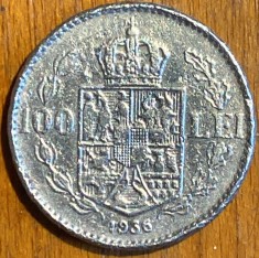 ROMANIA REGAT, 100 LEI 1936/ SE VINDE MONEDA DIN IMAGINI