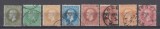 ROMANIA 1872 LP 38 REGELE CAROL I EMISIUNEA PARIS SERIE CU VARIETATE STAMPILATA, Stampilat