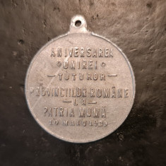 Medalie 10 maiu 1929 Unirea.