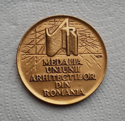 Medalia Uniunii arhitectilor din Romania , medalie foto