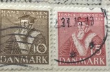 Timbre Danemarca Interbelica TMB1DK serie/lot de 2