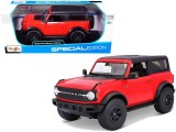 Macheta Auto Ford Bronco Wildtrak Rosu &ndash; 1:18 Maisto, Metal Die-Cast