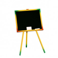 Tablita de lemn pentru scris si desenat colorata cu suport 48cm x 40,5cm x 82,5 cm foto