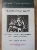 TRANSYLVANIAN VOICES. AN ANTHOLOGY OF CONTEMPORARY POETS FROM CLUJ-NAPOCA-ADAM J. SORKIN AND LIVIU BLEOCA-130483