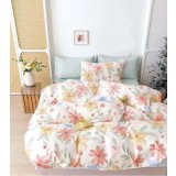 Lenjerie pat dublu,bumbac finet,6 piese,cearceaf normal 220x240cm, cearceaf pilota 200x220cm, 2 fete de perna 50x70, 2 fete de perna 70x70-A1078