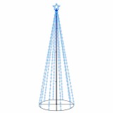 Cumpara ieftin Brad de Craciun conic, 310 LED-uri, albastru, 100x300 cm
