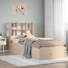 vidaXL Cadru de pat fără saltea, 90x200 cm, lemn masiv pin 3323464