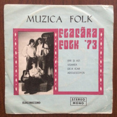 Flacara folk '73 disc single 7" vinyl muzica folk rock 45 STM EDC 10363 1974 VG