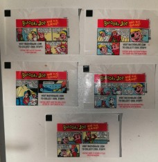 LOT 5 SURPRIZE GUMA OK BAZOOKA JOE