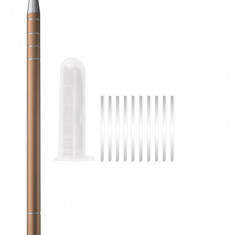 Creion De Coafură Auriu Pentru Conturarea Părului + Lamă Pentru Ascuțire