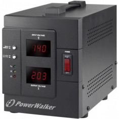 Stabilizator de tensiune PowerWalker 1500VA/1200W, iesire 2 x Shuko, protectie la supratensiune foto