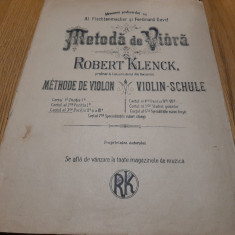 METODA DE VIOARA - Robert Klenck - Editura Autorului, fara an, 47 p.