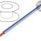 Cablu electric litat Cu 2,5mm2 PVC albastru-alb 450V/750V