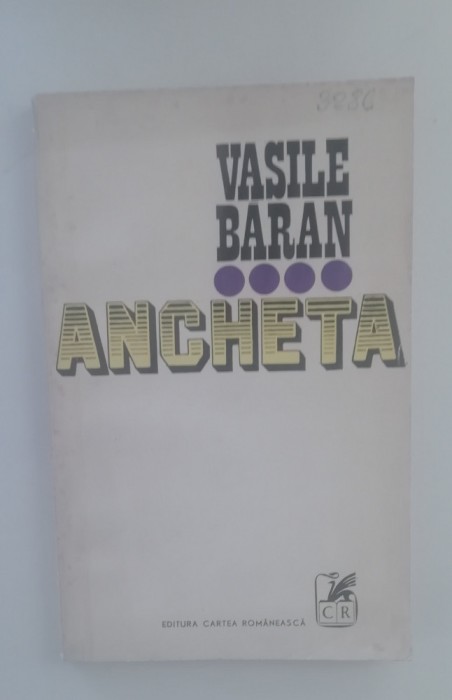 myh 416s - Vasile Baran - Ancheta - ed 1972