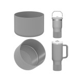 Husă pentru sticlă de apă compatibilă cu Stanley Quencher H2.0 20oz/30oz/40oz, din silicon