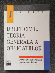 DREPT CIVIL. TEORIA GENERALA A OBLIGATIILOR - Statescu, Barsan foto