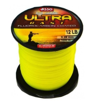 Fir ASSO Ultra Cast Galben Fluo 0.26mm 1000m foto