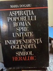 Aspiratia poporului roman spre unitate si independenta oglindita in simbol heraldic - Maria Dogaru