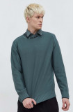 Cumpara ieftin HUGO pulover de bumbac bărbați, culoarea verde, light 50474813