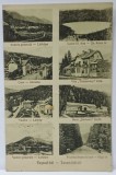 TUSNAD - BAI , FOTO - MONTAJ CU 8 FOTOGRAFII DIN STATIUNE , CARTE POSTALA , 1929