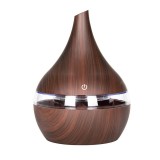 Umidificator si Purificator Aer Techstar&reg; Ultrasonic, Uleiuri Esentiale, Aromaterapie, Iluminare RGB, Birou, Rezervor 300ml, Stejar Inchis