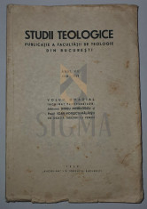 Studii Teologice - Publicatie a Facultatii dde Teologie - Volum omagial Profesorilor Irineu Mihalcescu si Ioan Popescu Malaesti, 1939 foto