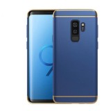Husa samsung galaxy s9 luxury plating 3 in 1 albastru, Flippy