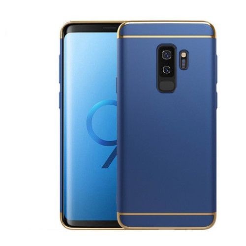 Husa samsung galaxy s9 luxury plating 3 in 1 albastru