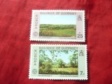 Serie Guernsey 1977 - Europa CEPT - Vederi , 2 valori