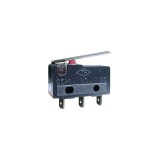 Microintrerupator SPDT, 3A/250V, ON-(ON), 20x19x7mm, Lamela Dreapta
