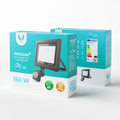 Proiector LED cu senzor de miscare Forever Light PROXIM II 30W, 2400 lm, 32 Leduri, lumina alb rece 6000K foto