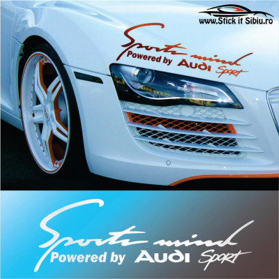 Sticker Far-Sports Mind-Audi &amp;ndash; Stickere Auto foto