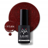 404 Deep Red Glitter | Laloo gel polish 7ml