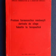 Produse farmaceutice românești derivate de singe folosite în terapeutica