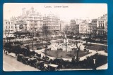 Carte postala Anglia 1918 Londra Piata Leicester ,arhitectura, Circulata, Fotografie