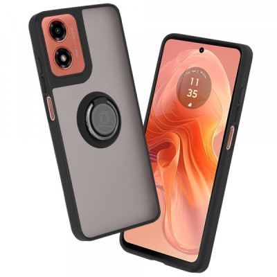 Husa pentru Motorola Moto G04s / E14 / G04 / G24, Techsuit, Glinth, Neagra foto