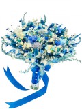 Buchet personalizabil din flori naturale uscate (Bleau Ivory), Eventissimi&reg;