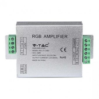 AMPLIFICATOR BANDA LED RGB 12V - 144W / 24V - 288W 12A foto