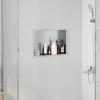 Nisă de Duș Argintiu 45 x 30 x 9.5 cm Oţel inoxidabil