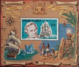 BC544, Djibouri 1980, 2 colite corabii, James Cook (2 poze), Nestampilat