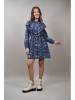 Rochie Denim Scurta cu Broderie Ilbono XS/S, Bumbac 100%, Fabricata in Italia, FashionLand