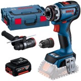 Bosch GSR 18V-90 FC + GBA - Masina de gaurit si insurubat 64 Nm valiza speciala accesorii + Acumulator Li-Ion 18 V 5 Ah