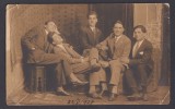 Fotografie tip Carte Postala Romania - tineri - foto atelier Apostol Papacostea Bucuresti, Circulata