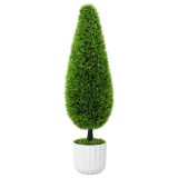vidaXL Planta artificială pin sculptat topiar ghiveci 24x90 cm verde