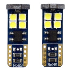 Set 2 x Becuri auto LED CBT 507, canbus, 12SMD, 6500K, W5W/T10