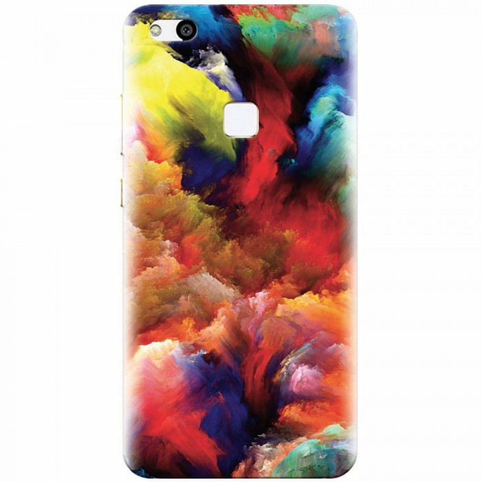 Husa silicon pentru Huawei P10 Lite, Oil Painting Colorful Strokes