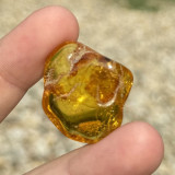 Chihlimbar rulat cristal natural unicat a48, Stonemania Bijou
