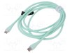 Cablu USB 2.0 USB C VENTION 1,5m 100W nichelat