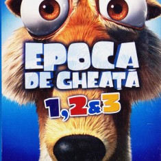 DVD animatie: Epoca de gheata 1, 2 si 3 ( box 3 DVD SIGILATE; dublate romana )