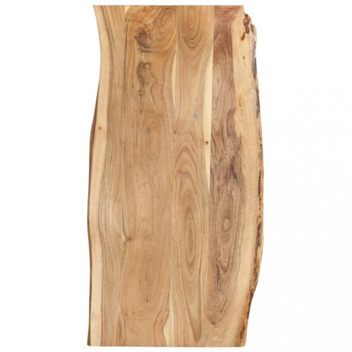 vidaXL Blat de masă, 118x(50-60)x2,5 cm, lemn masiv de acacia 286333